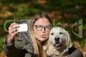 Selfie with dog