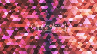 Broadcast Twinkling Polygon Hi-Tech Triangles, Magenta Orange, Abstract, Loopable, HD