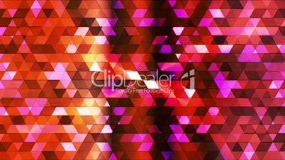 Broadcast Twinkling Polygon Hi-Tech Triangles, Multi Color, Abstract, Loopable, HD