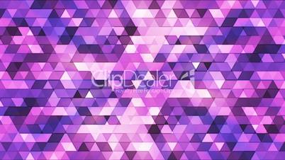 Broadcast Twinkling Polygon Hi-Tech Triangles, Purple Violet, Abstract, Loopable, HD