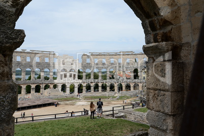Amphitheater in Pula, Kroatien