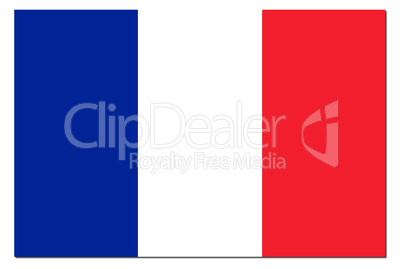 France Flag Shadow