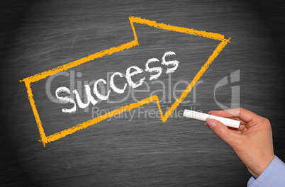 Success - Arrow with text