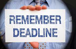 Remember Deadline