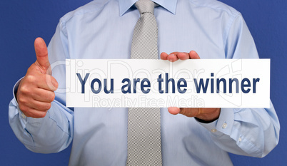 You are the winner