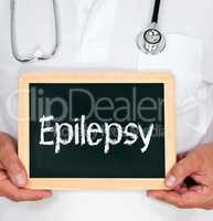 Epilepsy - Doctor with chalkboard