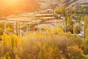 Leh village view in northen India