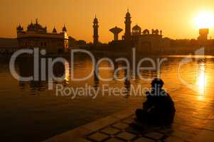 Sikh pilgrims at Golden Temple India