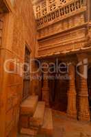 Carved walls of Jaisalmer Fort