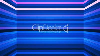 Broadcast Twinkling Horizontal Hi-Tech Bars Shaft, Blue Magenta, Abstract, Loopable, HD