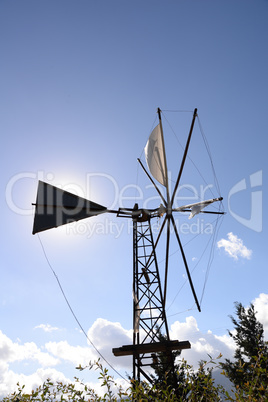 Windrad auf der Lassithi-Hochebene, Kreta