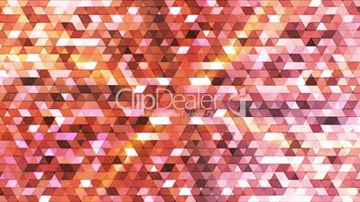 Broadcast Twinkling Polygon Hi-Tech Triangles, Orange Magenta, Abstract, Loopable, HD