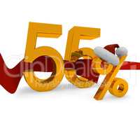 55 percent Christmas discount