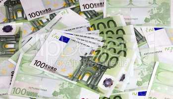 europe euros banknote of hundreds