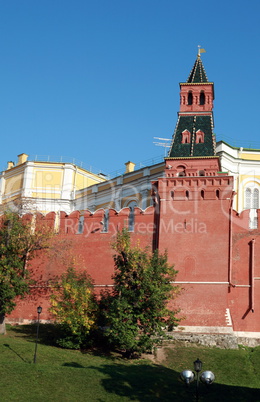 Kremlin tower on sky background