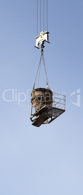 crane equipment tank for cement lifting