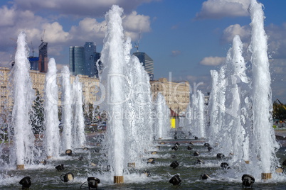 fountain on street