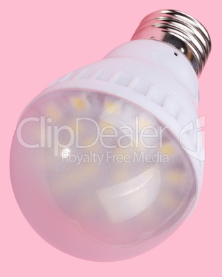 Led Tube Lamp on Pink Background