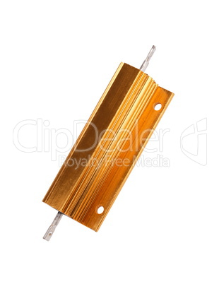 Resistor in Metal Case Isolated