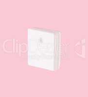 ceramic insulator on isolated Pink Background