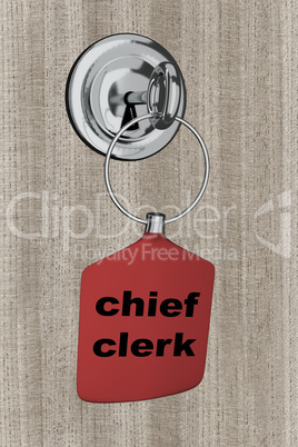 Key pendant is in the door lock
