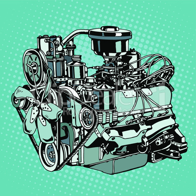 Retro engine motor