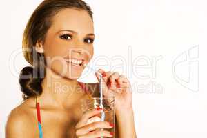 girl with drink