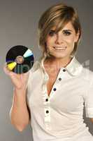 blondie with CD