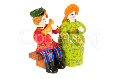 Old Russian Traditional Folk Dolls