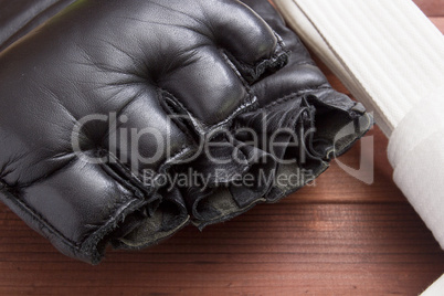 Leather Gloves for fighting without rules