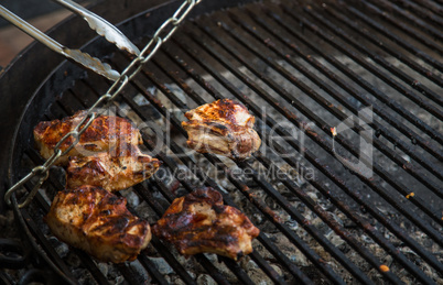 Ribs on the grill