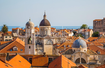 Distant building inside the old town of Dubrovnik