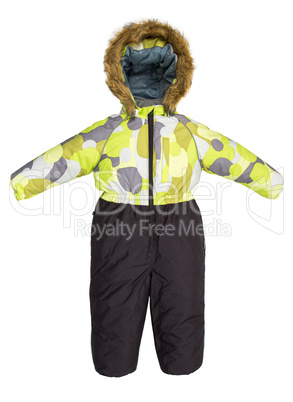 Childrens snowsuit fall