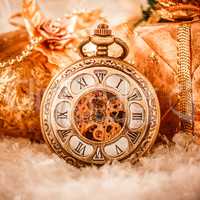 Christmas pocket watch