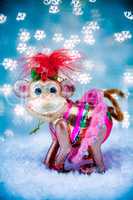 Merry monkey Holiday concept for New Years 2016