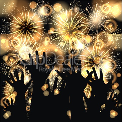 background with fireworks