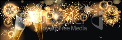 background with fireworks