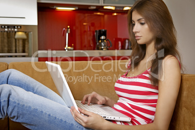 woman writing on notebook