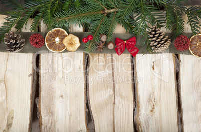 Weihnachtshintergrund mit Holz