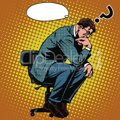 Thinker businessman business concept