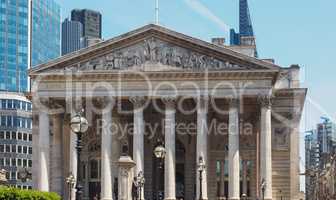 Royal Stock Exchange in London