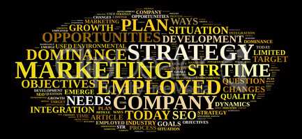 Marketing strategy illustration concept