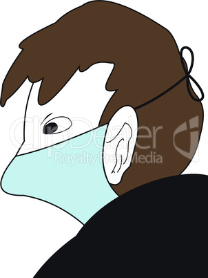 The Man in a medical mask