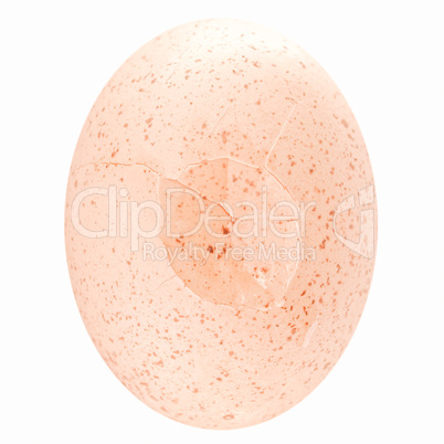 Retro looking Cracked egg