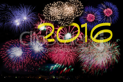 Großes Feuerwerk zu Sylvester 2015 - 2016