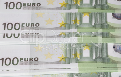 europe euros banknote of hundreds