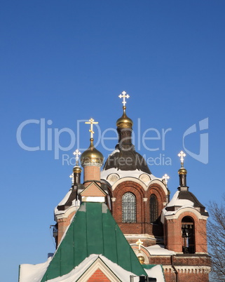 church in the winter daytime