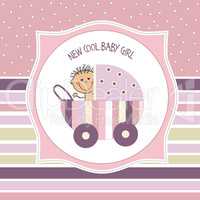 baby girl shower card