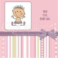 baby girl shower card