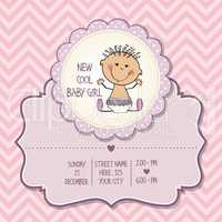 baby girl shower card